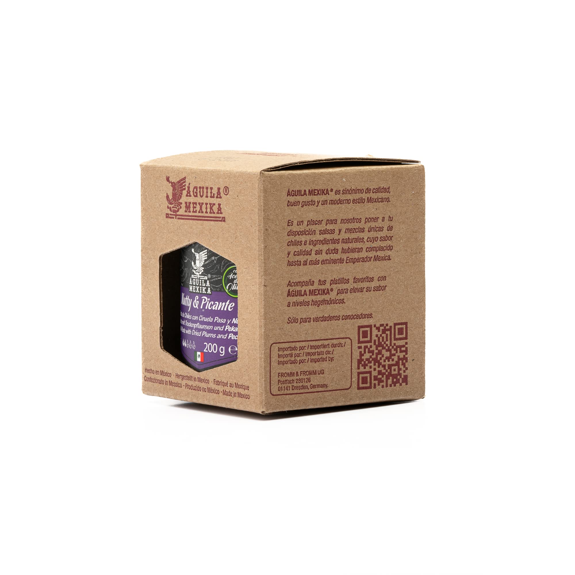 ÁGUILA MEXIKA | Nutty & Picante 4er-Pack Feinkost Mexikanische Salsa Macha.