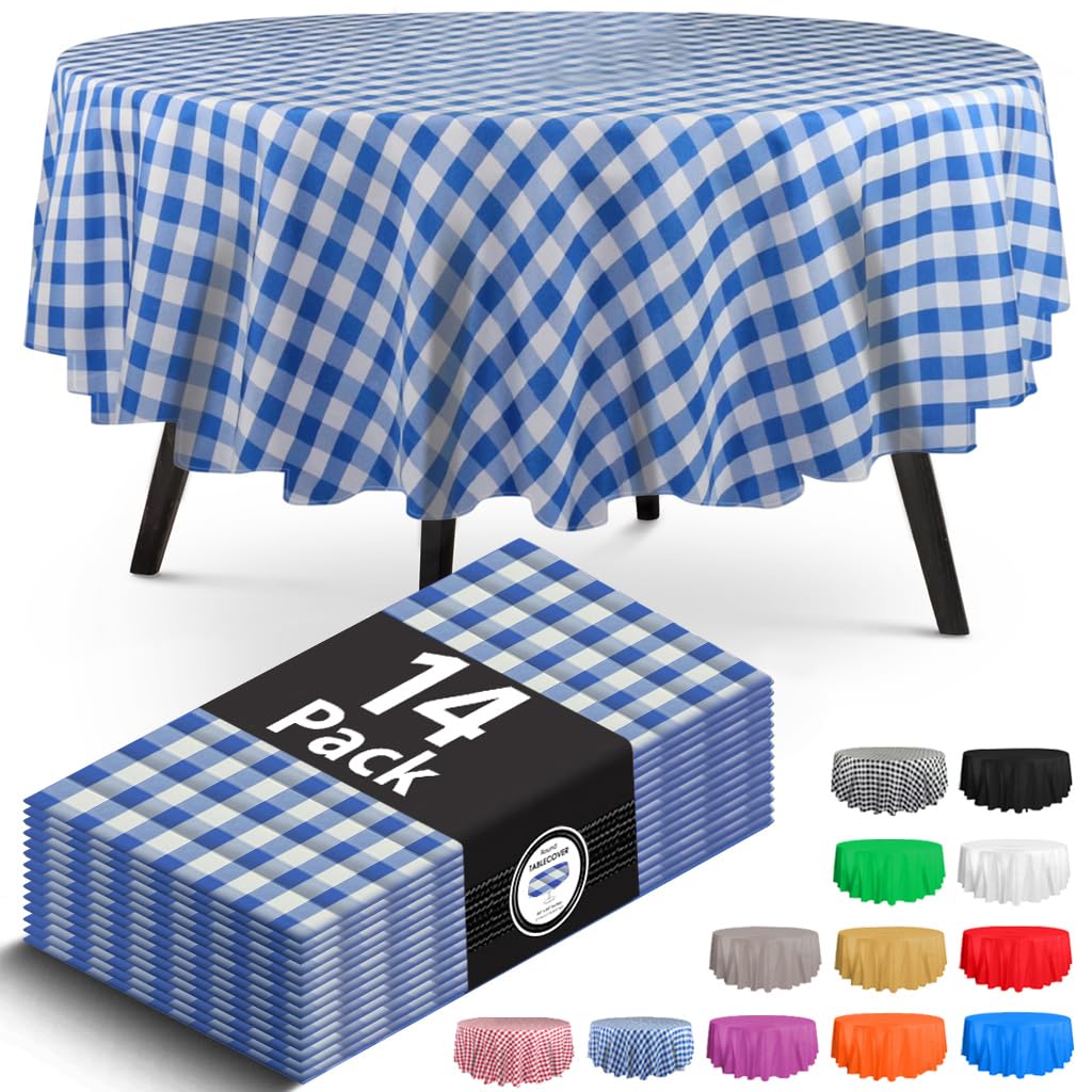 Black Tablecloths - 14 Pack Disposable Covers -16 Black Tablecloths - 14 Pack Disposable Covers -16