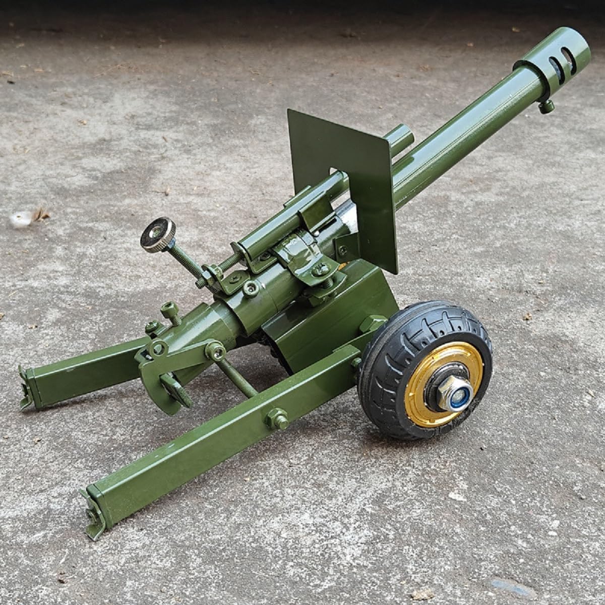 Canon de pétard, mini canon qui tire, lanceur de pétard en acier inoxydable, ornements de collection (modèle italien)