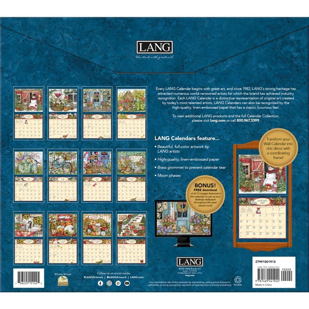 Calendario da parete 2027 Heart and Home di Susan Winget