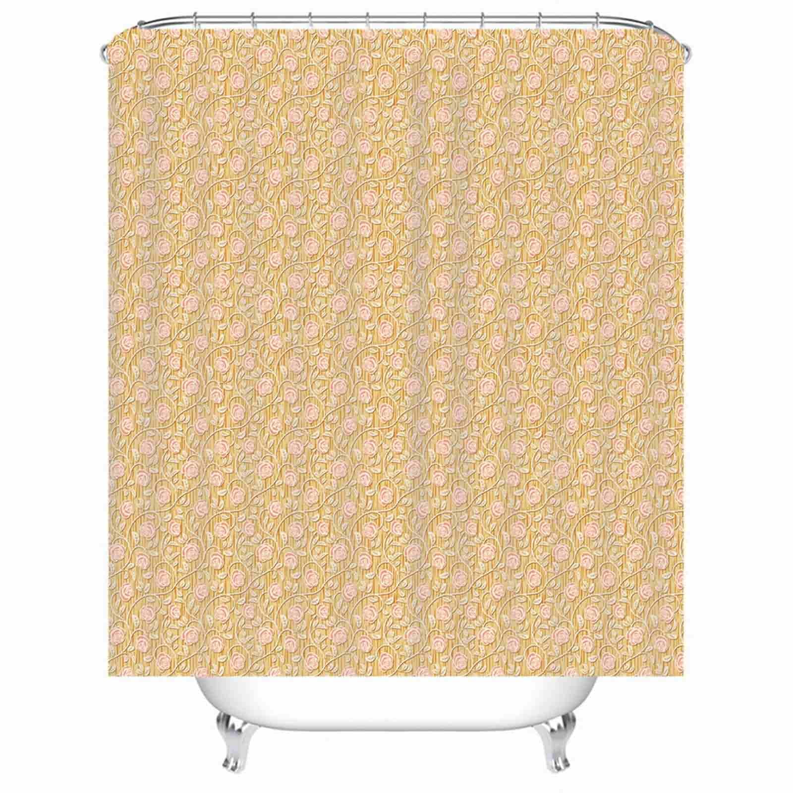 Rideau douche fleurs 180x180 anti-éclaboussures pour protéger le meuble de salle de bain