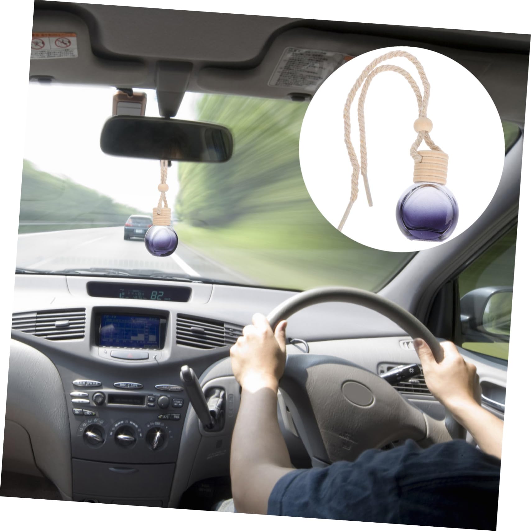 Zerodeko 20 Stück Teiliges Auto Duftdiffusor Flaschenanhänger Flasche mit Baumwollschnur für Aromatherapie und Ätherische Öle Dekorative Parfümflasche für Auto Zuhause und Büro