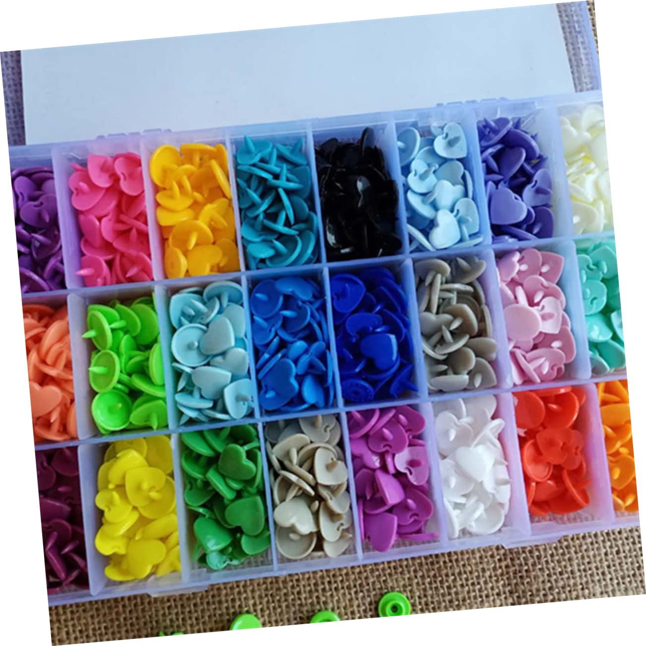 SHINEOFI 360juegos Botones de Plástico Broches Presión para Ropa Kit de Broches Presión para Manualidades y Bricolaje Botones para Tela