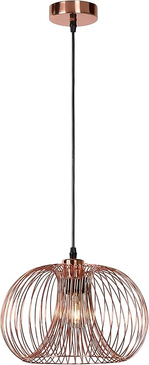 Lucide VINTI - Pendelleuchten - Ø 30 cm - 1xE27 - Kupfer