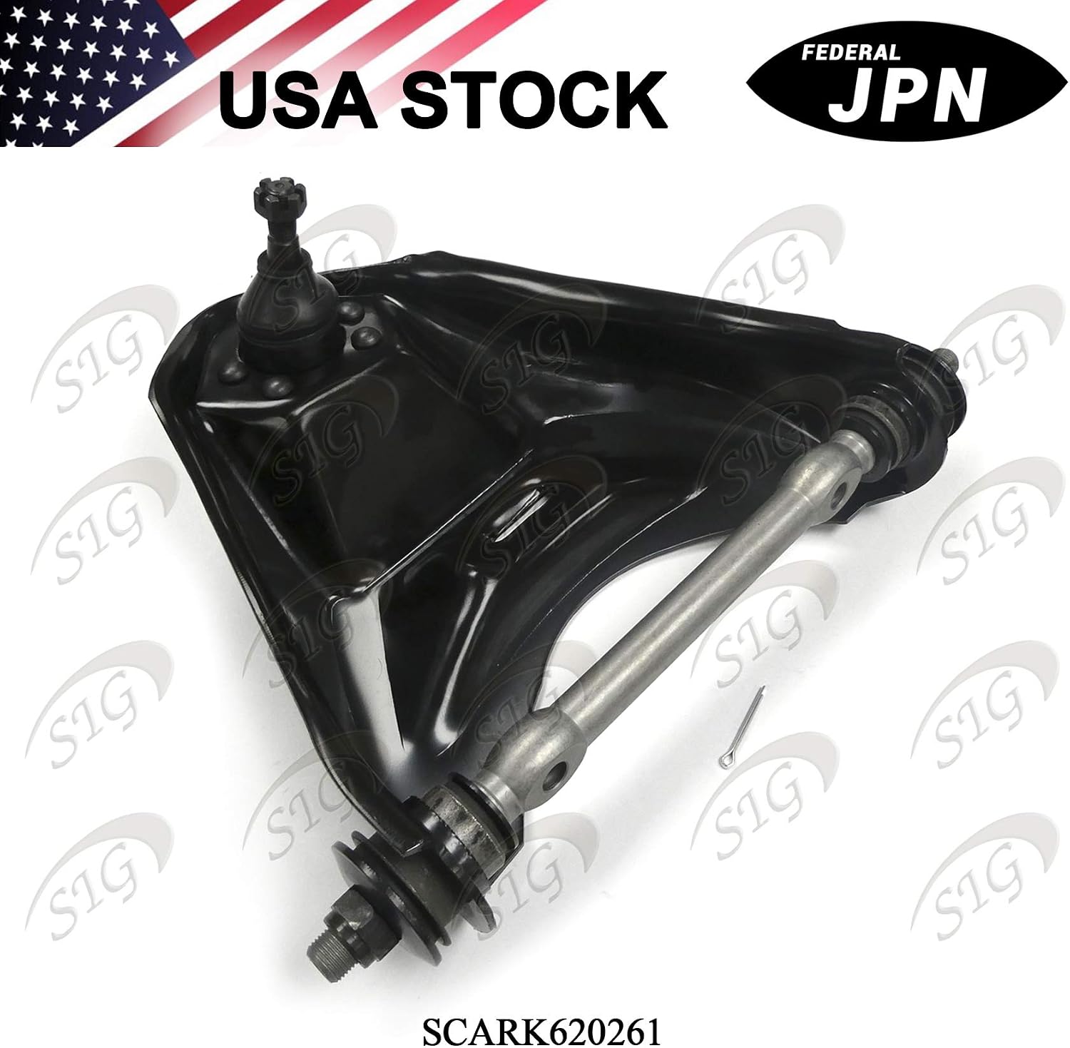 Front Left Upper Control Arm and Ball Joint Assembly Compatible with Buick & Chevrolet & GMC & Oldsmobile & Pontiac Model Blazer & S10 & Jimmy & Sonoma (Replacement# 19133653, RK620261) - SCARK620261