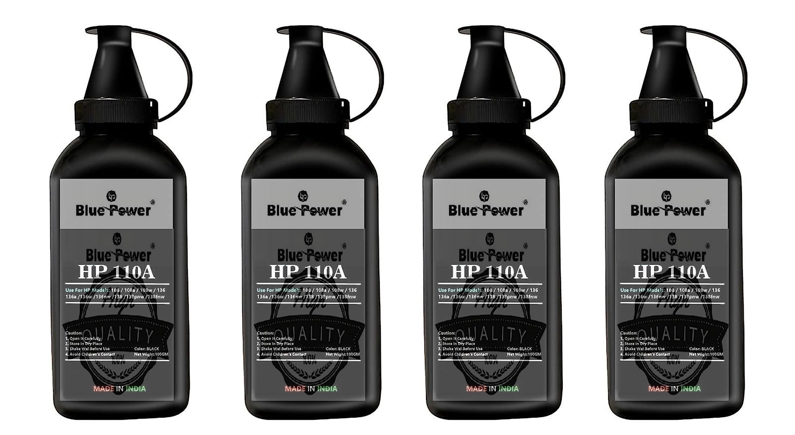 Blue Power W1112A / 110A Premium Black Refill Toner Powder for 110A Toner Cartridge with Laser 108 108a 108w 136 136a 136w 136nw 138 138pnw 138fnw Printers (100GM) (4) (B0C89MSHQS) Amazon Price History, Amazon Price Tracker