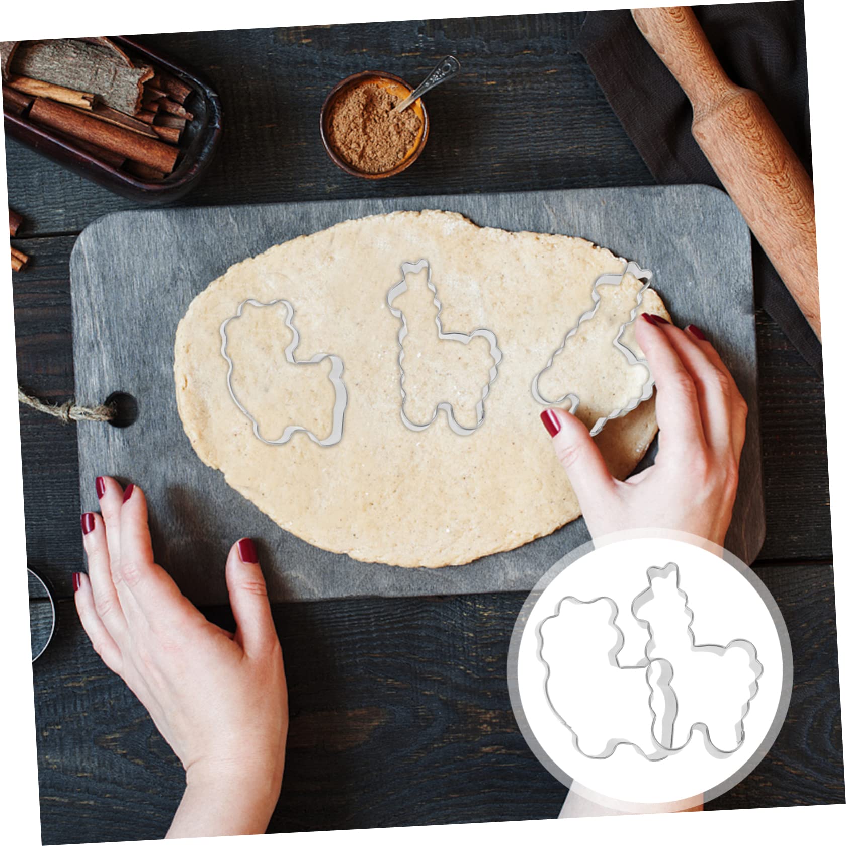 Lot De 4 Emporte-pièces Robustes En Forme Dalpaga En Acier Inoxydable Pour Biscuits Fondants Légumes Plusieurs styles