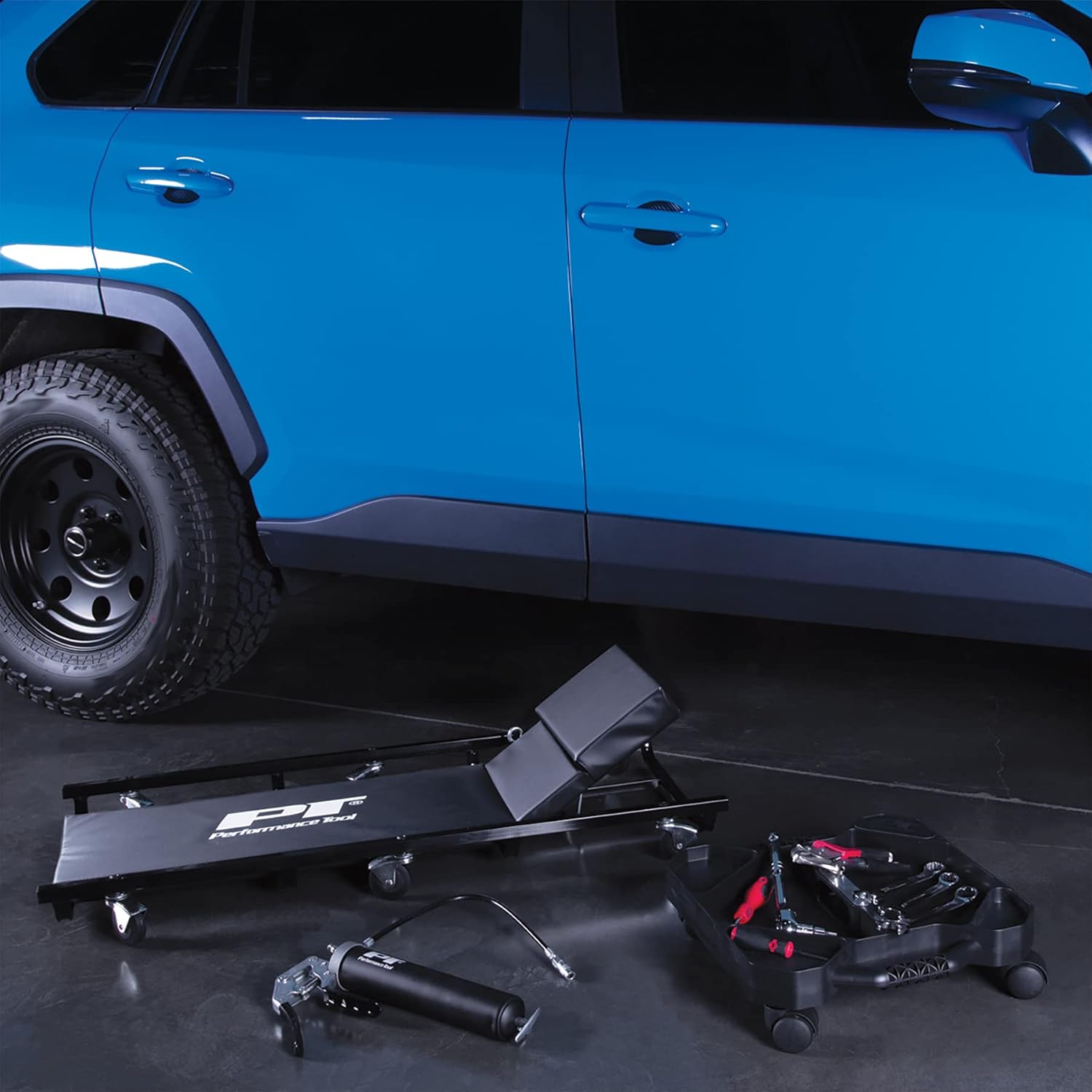 Performance Tool W85005 40-Inch 6 Caster Creeper with Adjustable Cushioned Headrest : Automotive