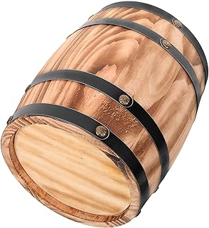 Barrel Decor Handmade Wooden Wine Barrel Ornament for Home Bar Decoration Rustic Style