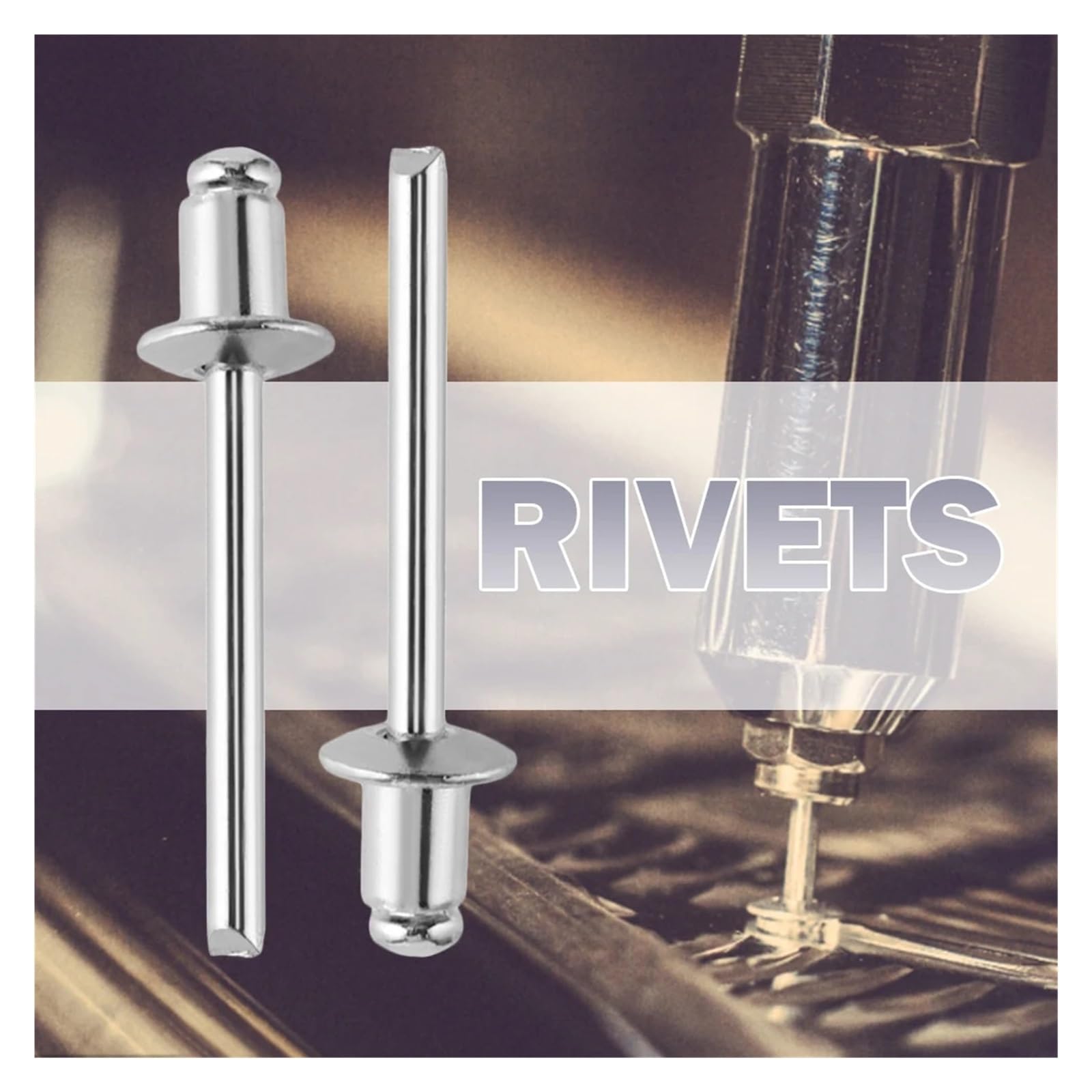 Rivets Aveugles en Aluminium 300-500 rivets aveugles à tête ronde en alliage d'aluminium 304, de 2,4 mm,8, for décoration et échappement(4.8mm,300PCS)