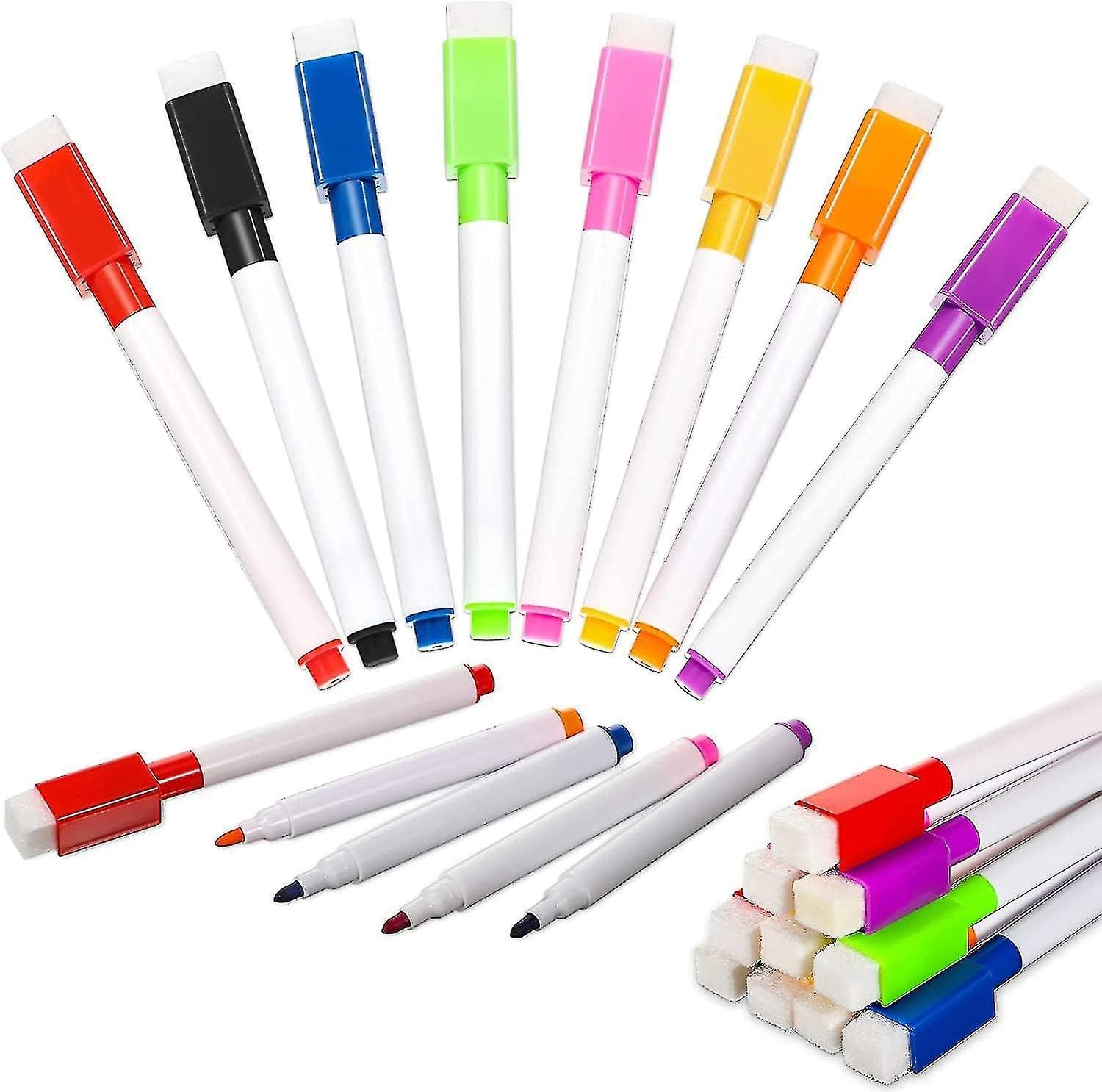 53ARTS Magnetic Erasable Whiteboard Pen, Rainbow Colors, Marker Pen for Office School 10 Count-picture-38