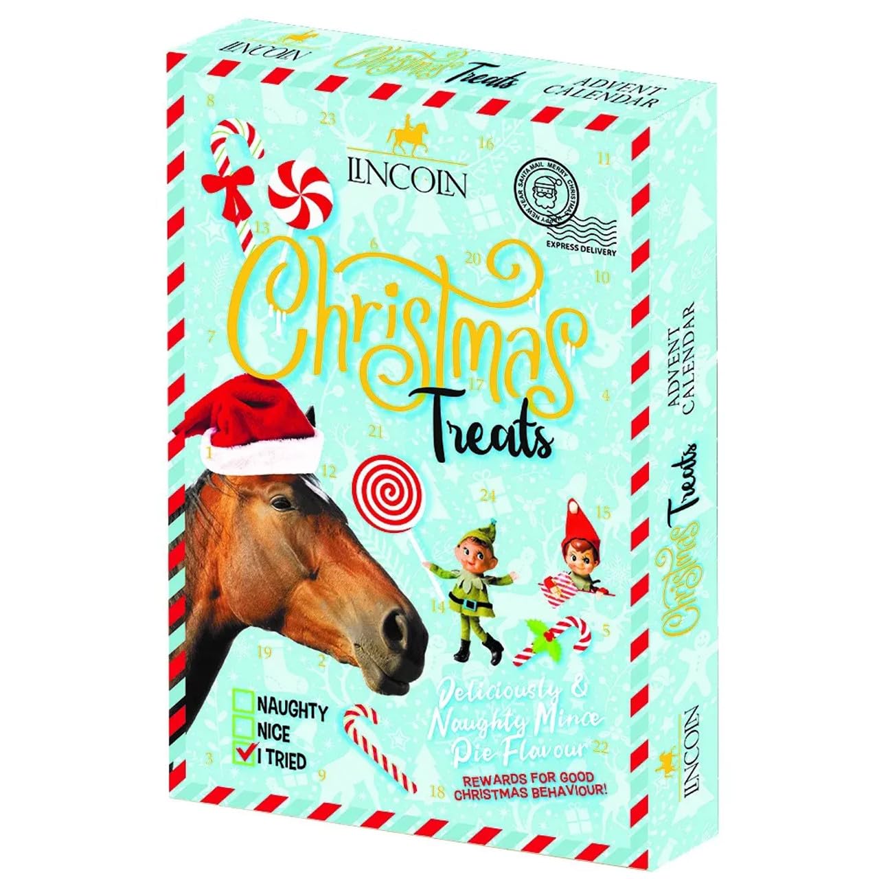 Lincoln Horse Care 45301 Naughty or Nice Christmas Treats Advent