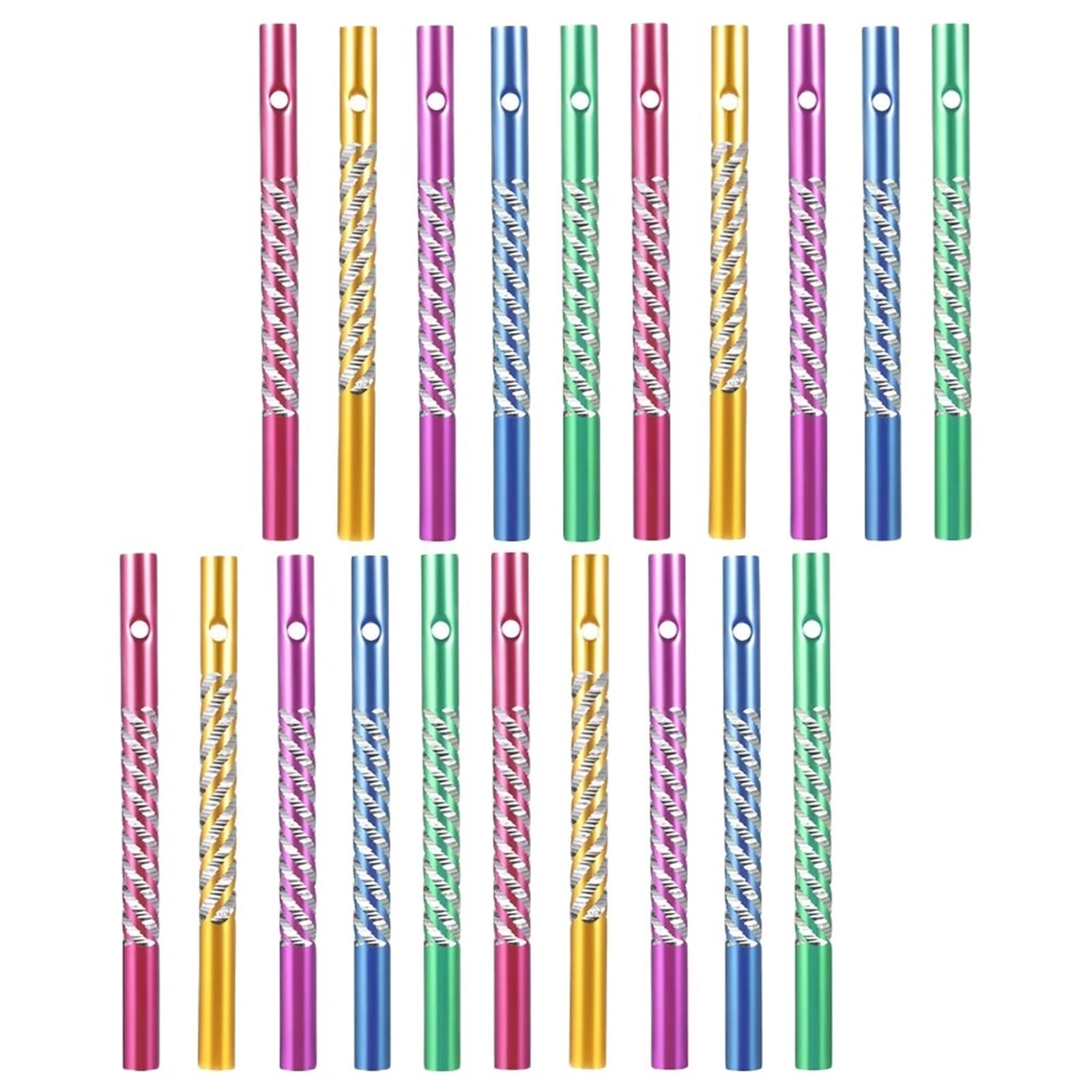 Aluminium Wind Chime Tubes 108 Pcs Hollow Aluminum Wind Chime Tubes DIY Craft Supplies for Home Garden Patio