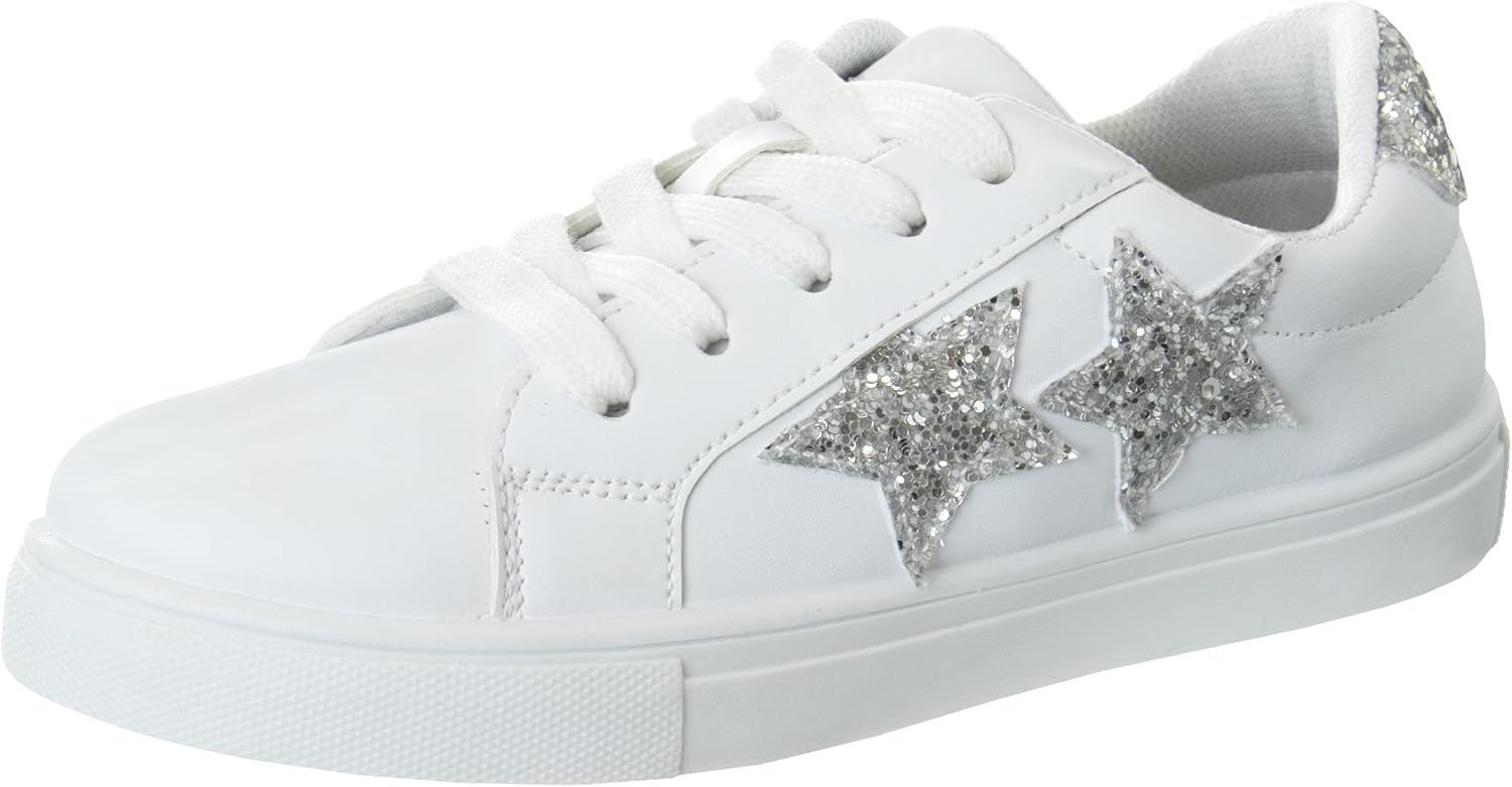 KENSIE GIRL Sneaker Low Top Shoes - Kids Casual Sneakers LowTops Fashion Shoe for Girls (Sizes: 5-10 Toddler / 11-13 Little Kid / 1-4 Big Kid)