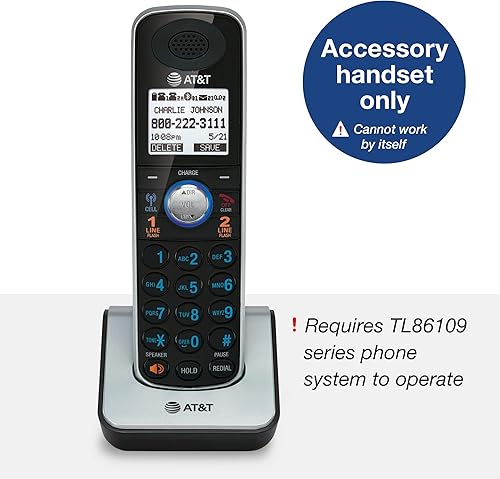 Miniatura 6 de At & t DECT 6.0microteléfono accesorio para tl86109, Azul talla única