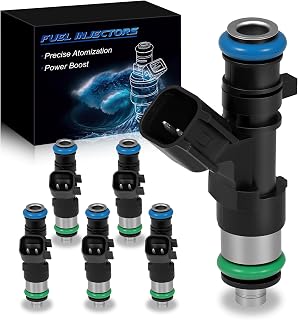 0280158028 Upgraded Fuel Injectors Fits For:-Dodge 2010 Journey Challenger Charger Avenger Stratus For:-Chrysler Sebring 300 Pacifica Town & Country 2.7L 3.5L 4.0L (6 PCS)