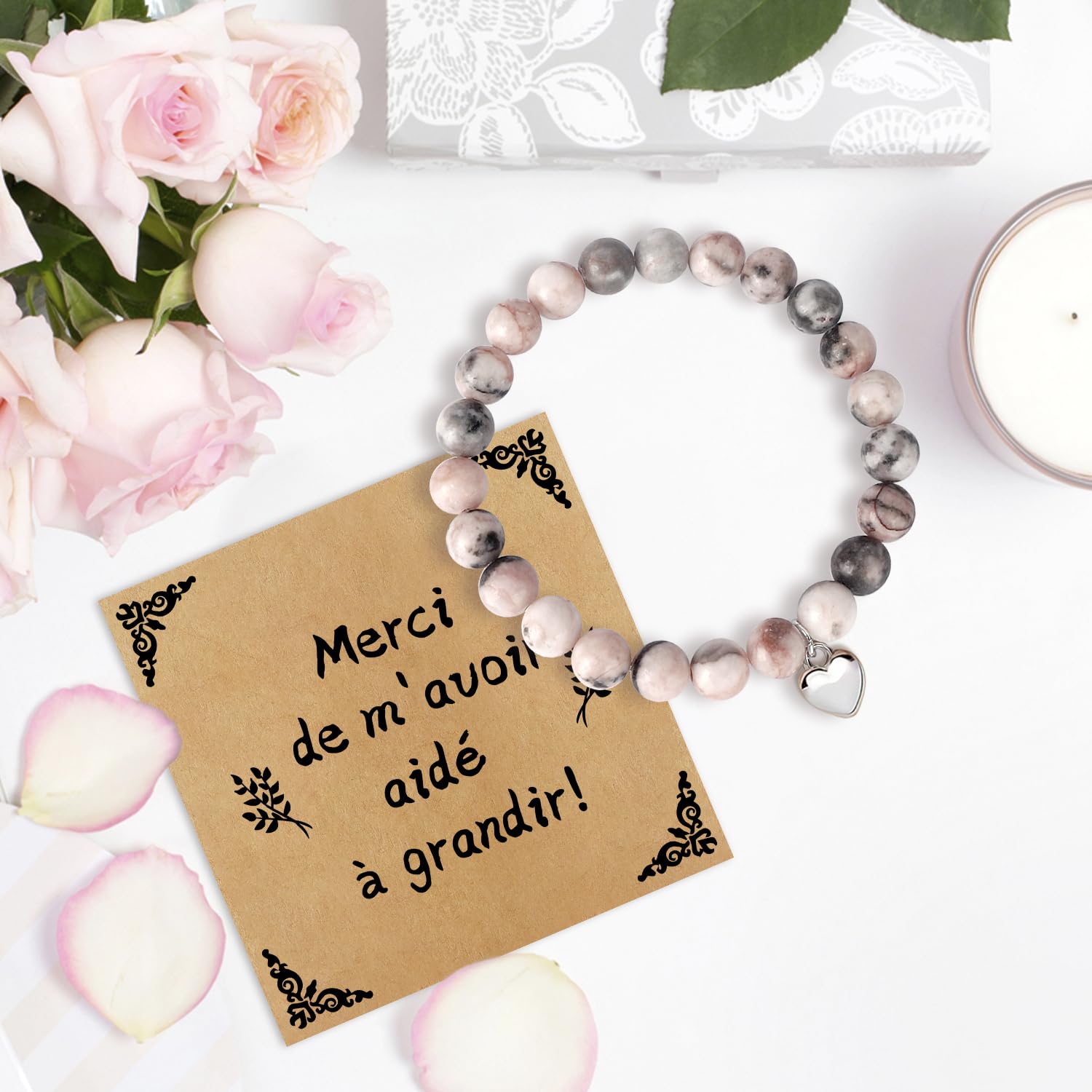 Cadeau Atsem Maitresse D'école Maitre - Merci Atsem Cadeau Maîtresse Fin D'année Retraite Noel,Bracelet Femme