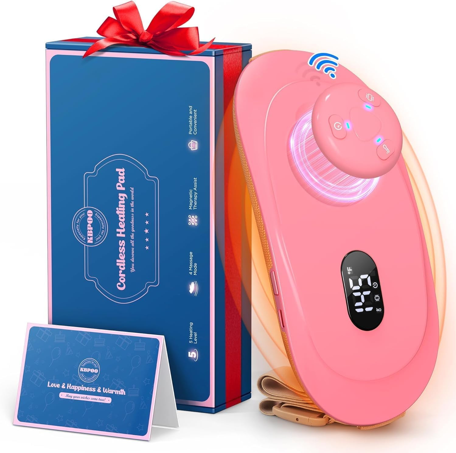 2S Instant Heating Pad for Period Cramps w/Remote Control