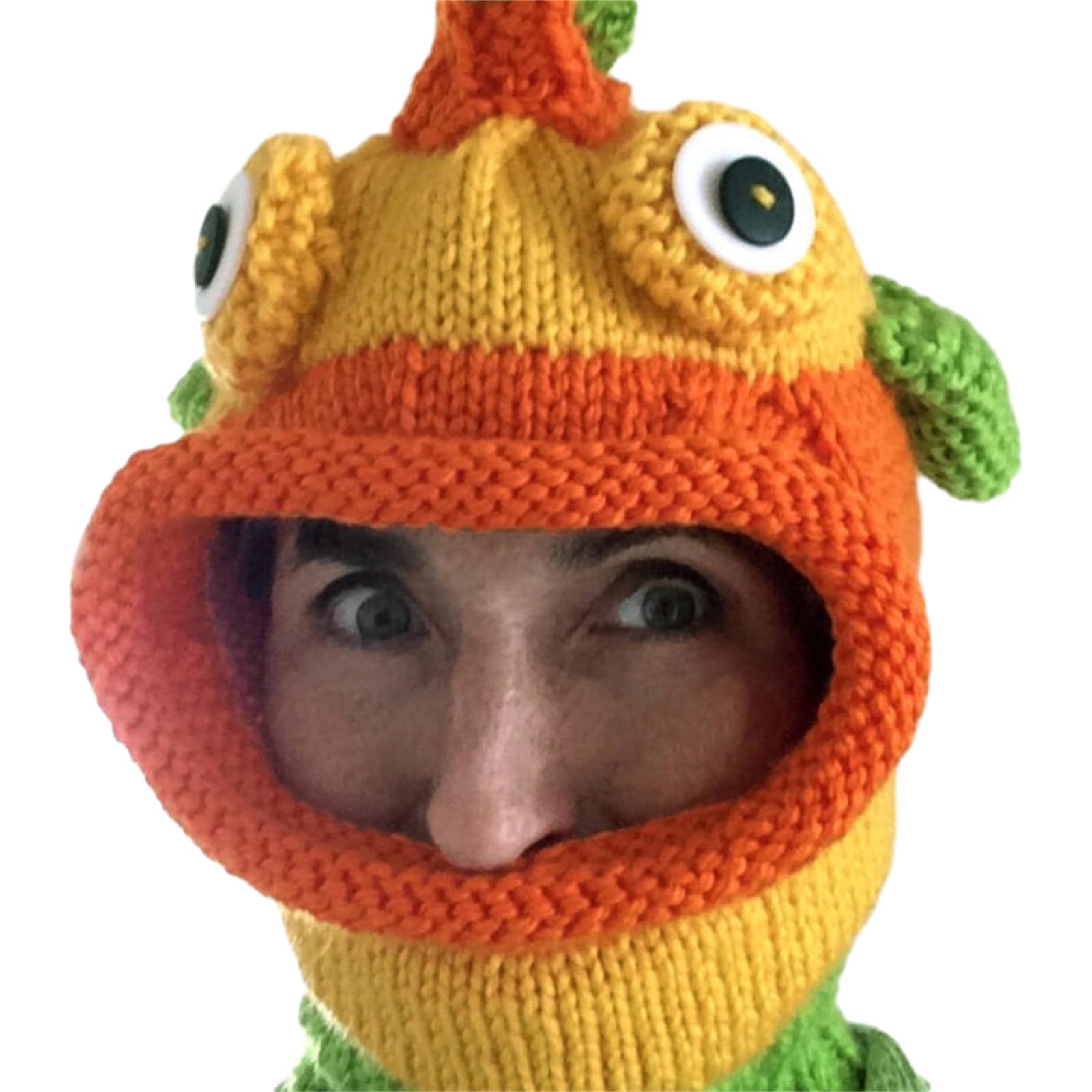 Cagoule de poisson clown pour fête d'Halloween et cosplay amusant