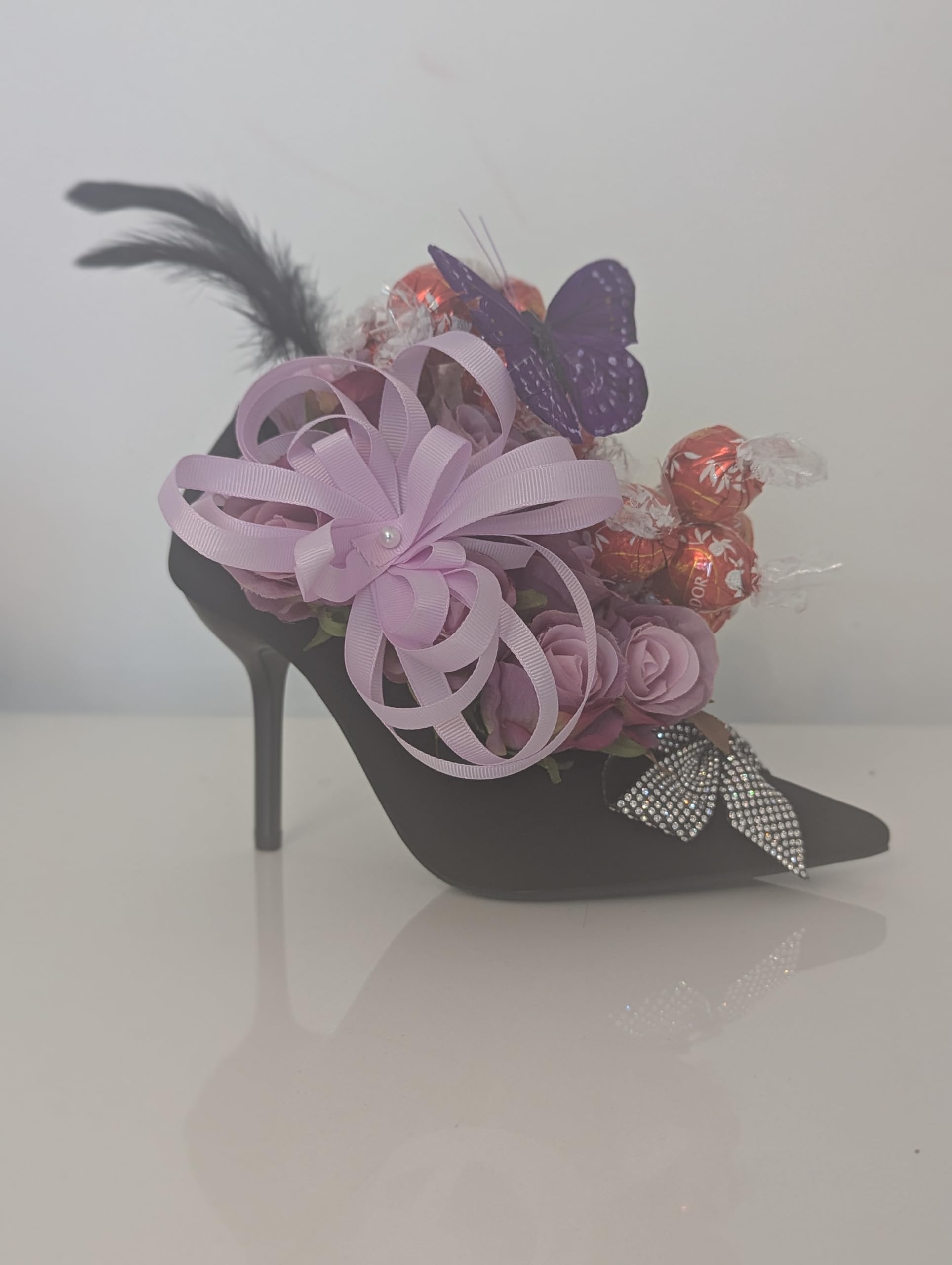Chocolate Bouquet Stunning Heel Purple - Sweet Gift Hamper