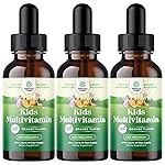 Natures Craft Liquid Multivitamin for Kids Immunity Support - Yummy Toddler Multivitamin Supplement with a C D3 E B6 and D3 Liquid Vitamins for Kids of All Ages - High Absorption (3 Pack)