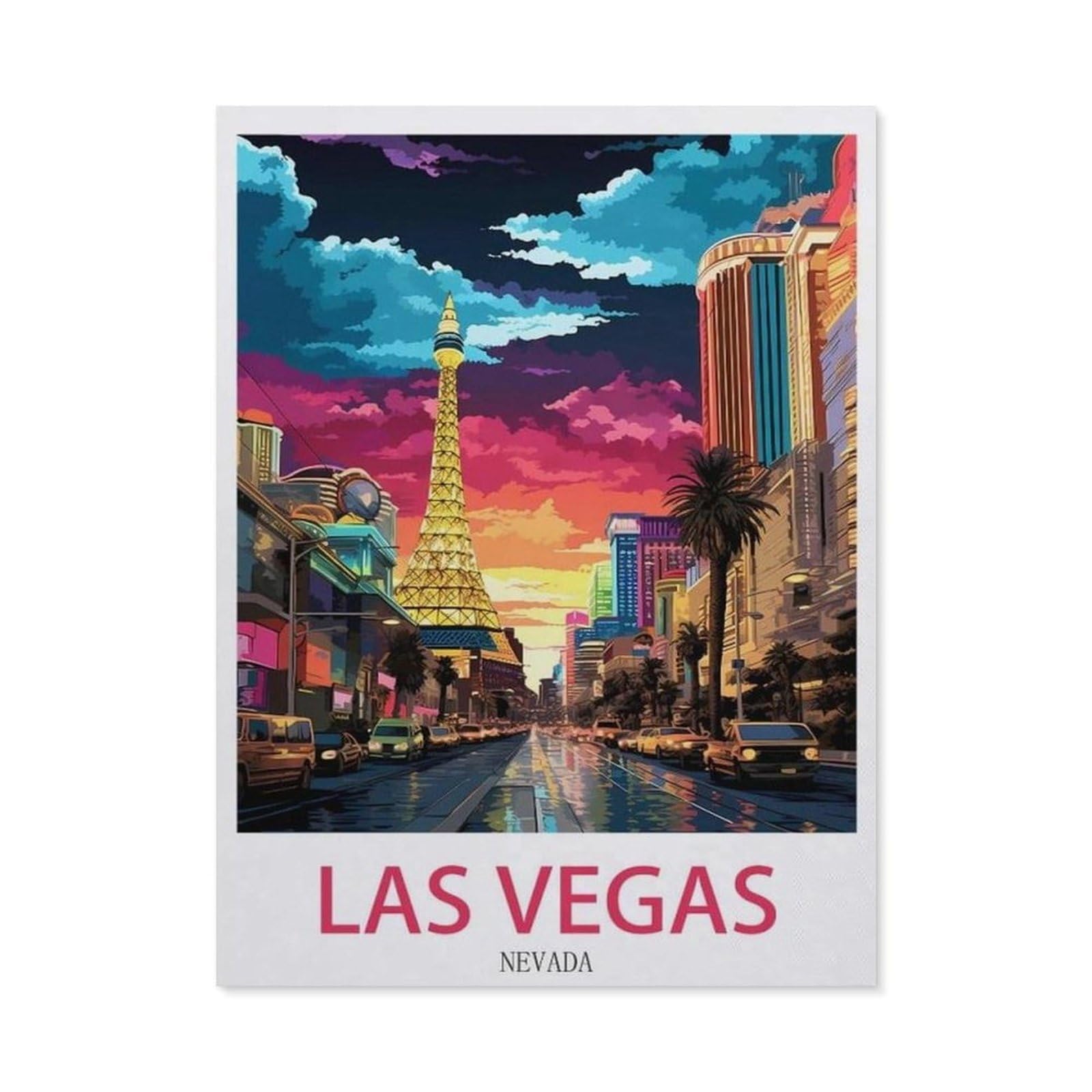 Vintage Art Metal Signs Funny Sign，Las Vegas Nevada(15x30cm）