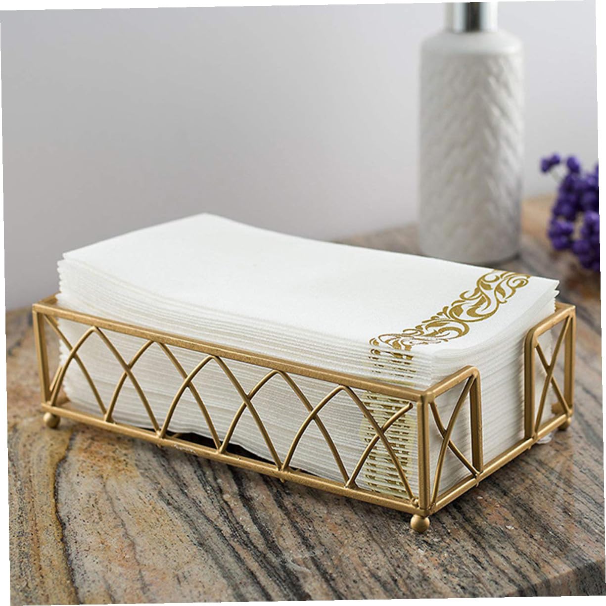 UKCOCO 100piezas Servilletas de Papel para Invitados Unidades y Doradas con Motivos Decorativos Dorados para Despedida de Soltera Boda Fiesta de Cumpleaños