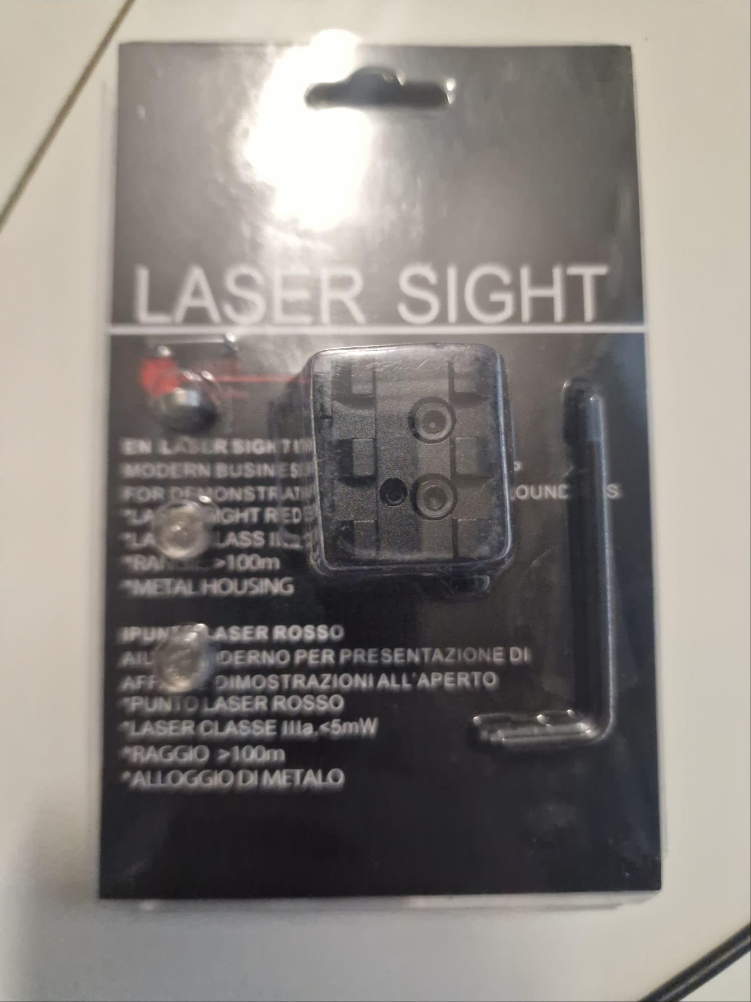 Aglow.it MIRINO LASER NANO ROSSO LOW PROFILE in METALLO LONG DISTANCE con REGOLAZIONE TARATURA ATTACCO WEAVER e PICATINNY PUNTATORE Accessorio per ARMI SOFTAIR e ARIA COMPRESSA