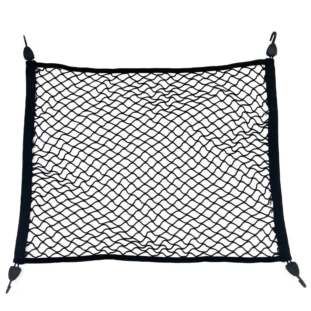Siatka ładunkowa na łóżko typu pick-truck, siatka ładunkowa, 10 x 100 cm, bardzo elastyczna siatka na łóżko ciężarówki, na kemping, bagaż podróżny, kompatybilna z przyczepą, Fordem, Chevroletem, Dodge