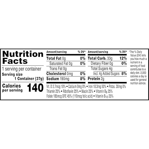 Miniatura 7 de Kellogg's Rice Krispies - Vasos de cereales para el desayuno, aperitivos para niños, desayuno familiar, original, taza de 1.3 onzas (1 taza)