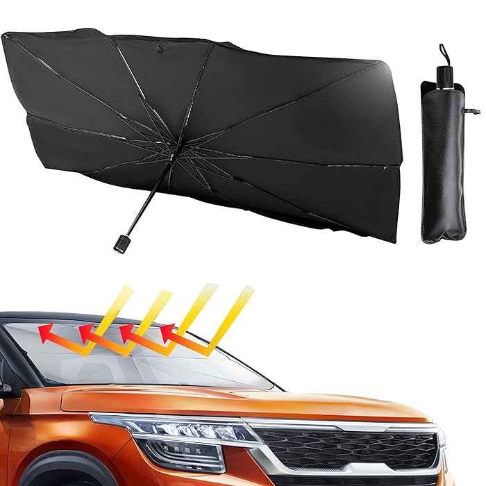 Buy Ankuka Car Windshield Sun Shade Umbrella, Blocks UV Rays Reflecting