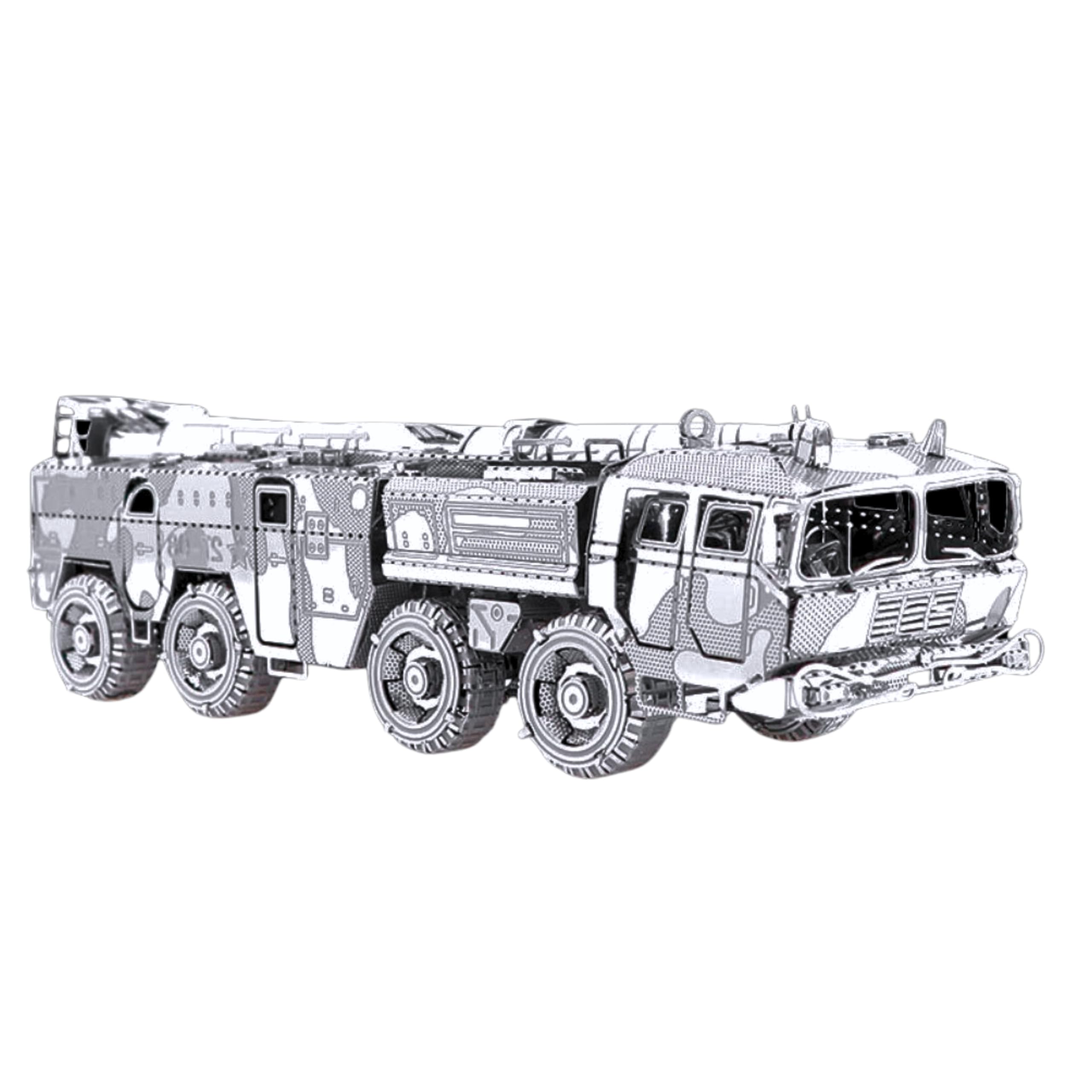 Metal Zone DF-11 DF-11 Metal 3D Puzzle Model Truck Missile Launcher to Assemble Metal Puzzle 3D Combat 3D Puzzle in Metal for Adults 13.5 x 3.5 x 12.7 cm - Image 2