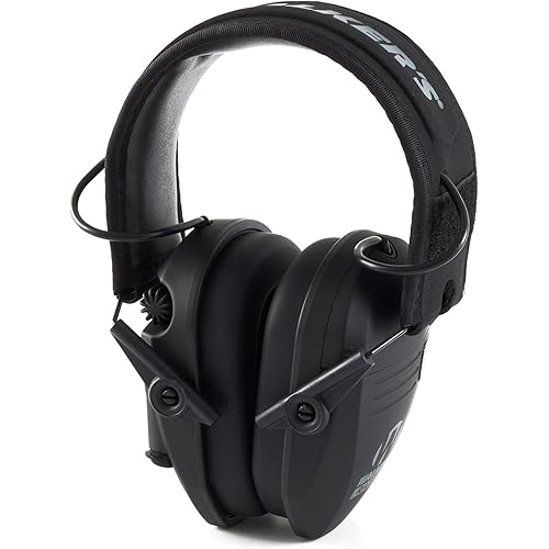 Walker's Razor Slim Ultra Low Profile Compact Design Adjustable Range Shooting Hunting Hearing Protection Electronic Earmuffs