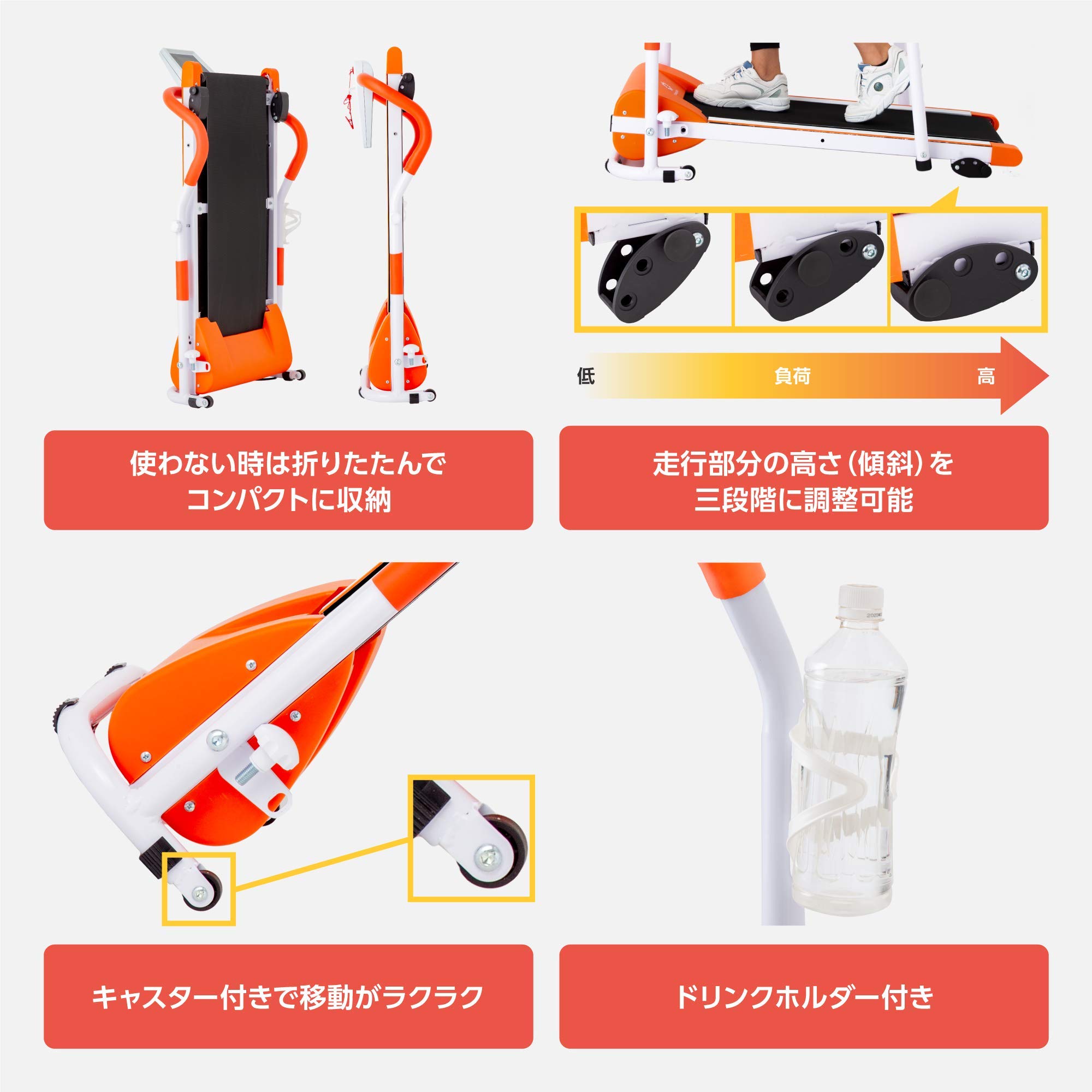 プリマソーレ ルームウォーカー PSS91NH024（2022年12月購入品） Amazon | プリマソーレ(primasole) ルームウォーカー【オレンジ】 時速
