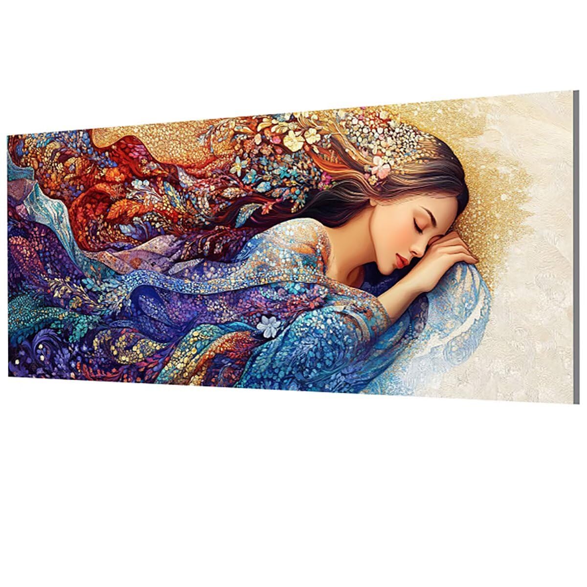 Kit Peinture Par Numéros DIY Art By You – Portrait De Femme Abstrait Sur Toile Avec Châssis