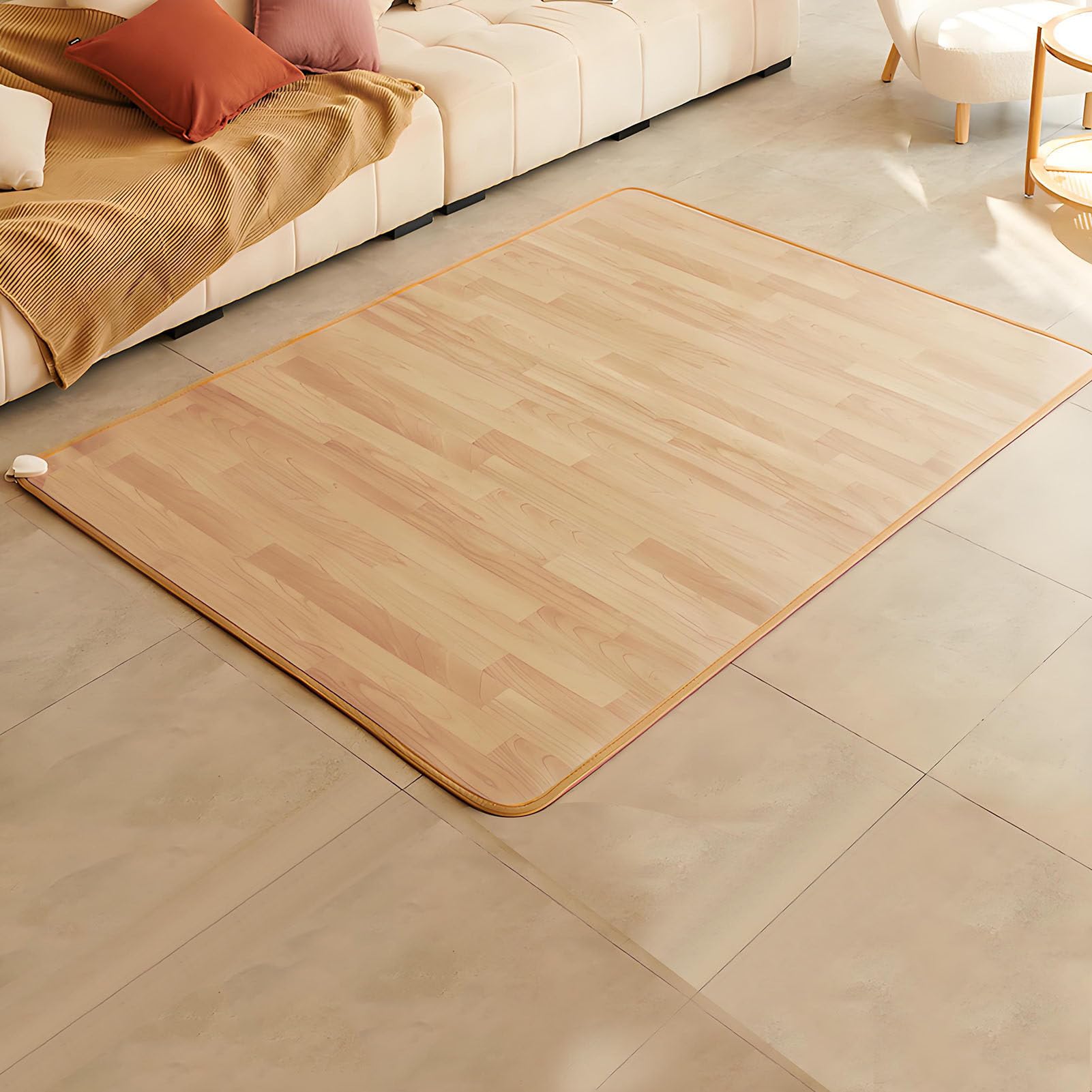 Tappeti Riscaldati,Tappetino Riscaldante,Calore Circolante,Temperatura Regolabile,Riscaldamento Elettrico a Pavimento,Crea Uno Spazio Caldo per la Famiglia in Inverno 50×150cm