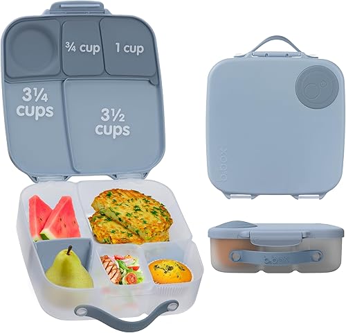 Miniatura 19 de b.box Lonchera para grandes comedores de todas las edades, caja Bento de 8.5 tazas a prueba de fugas con 4 compartimentos, contenedor de almuerzo