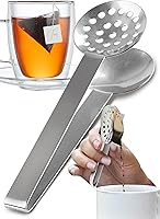Vista 1 de Orblue Coladores de té de acero inoxidable de mango largo, paquete de 1
