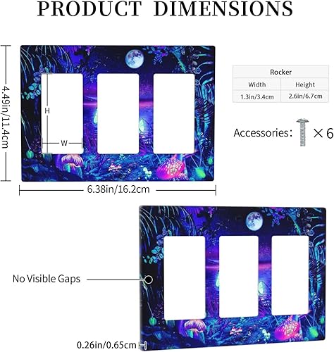 Miniatura 514 de Vista de ventana, isla tropical, playa, palmeras, cielo soleado, cubierta de interruptor de luz de palanca individual, placa decorativa de pared