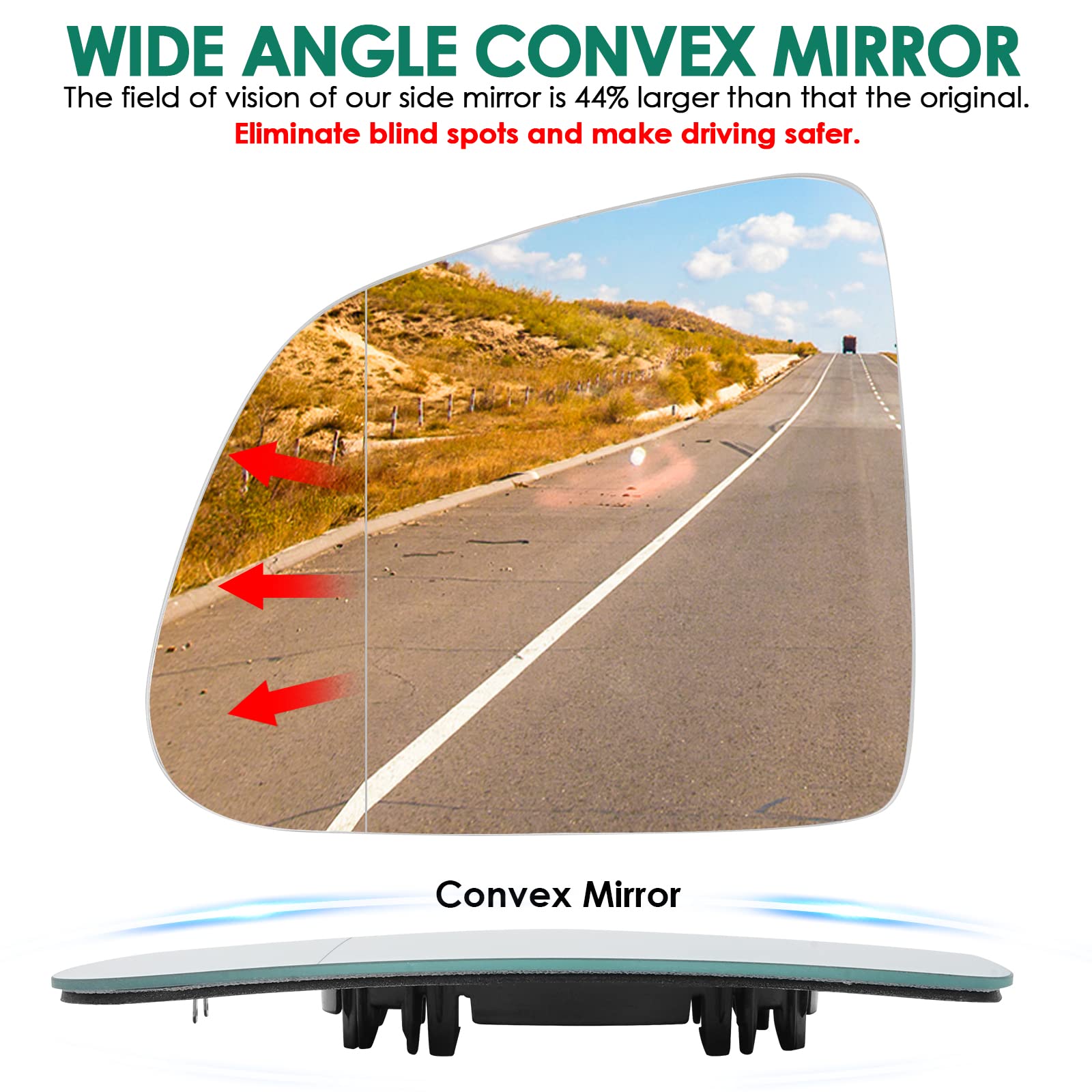 ONKENTET Side View Mirror Compatible with Tesla Model Y HD Panoramic