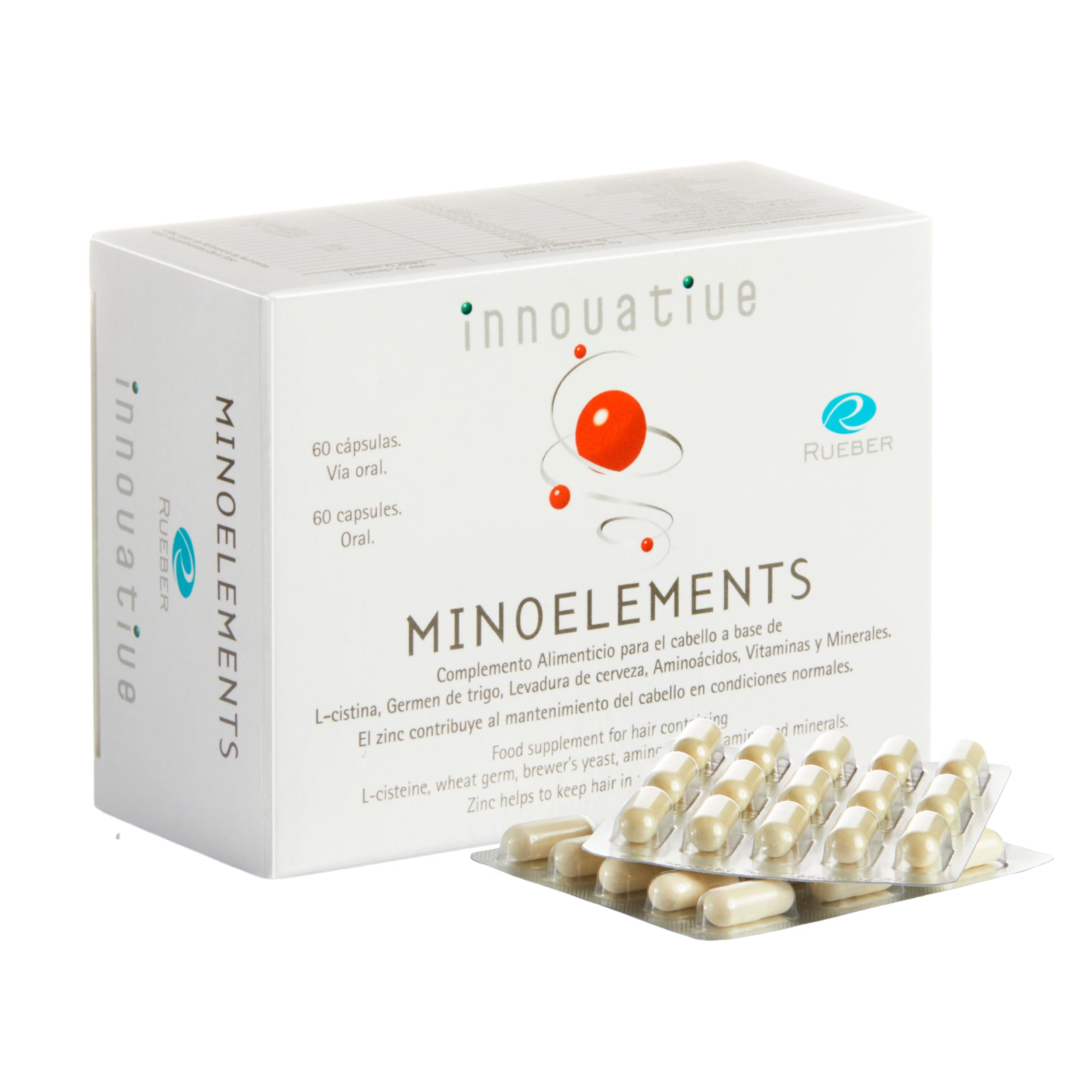 Minoelements 60 Ud | Pastillas para el Pelo Anticaida Cabello Mujer y Hombre | C