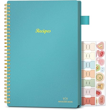 Aesthetic Blank Recipe Book to Write in Your Own Recipes