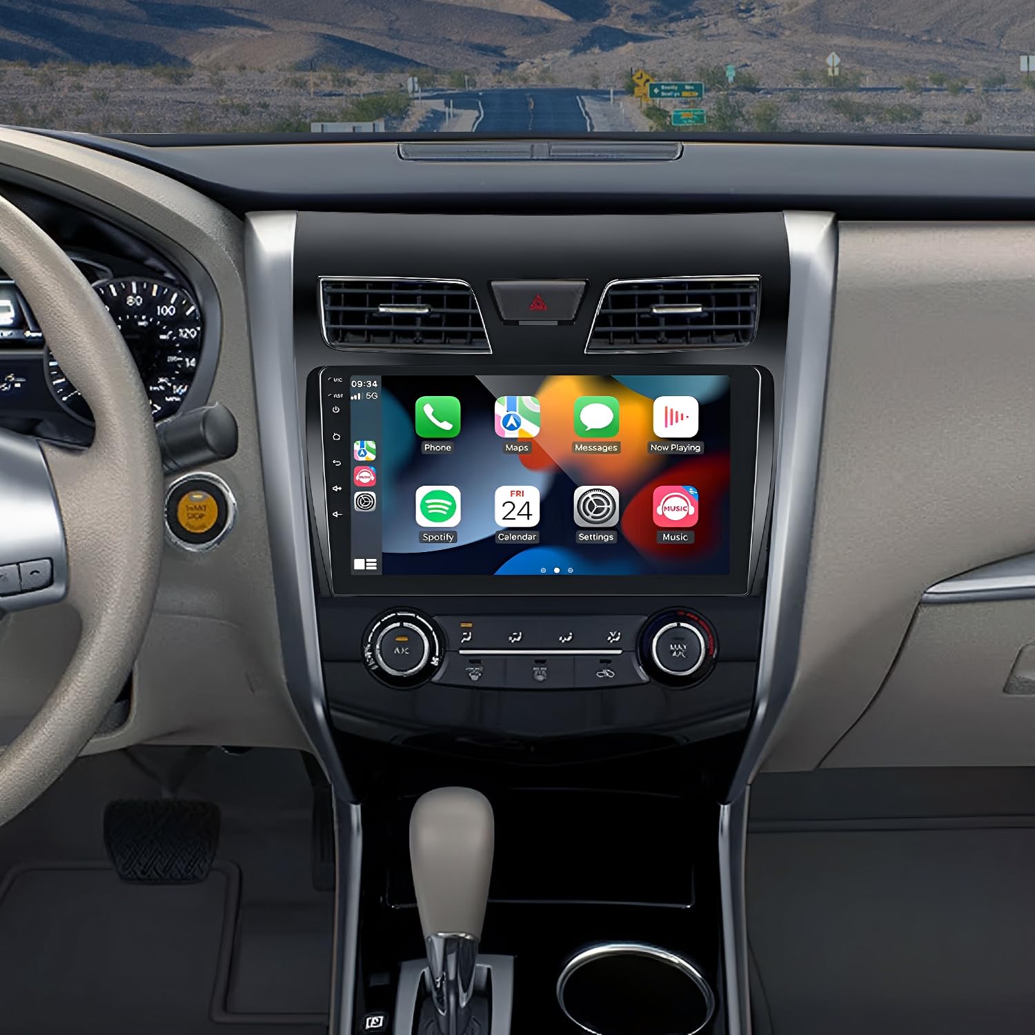 10 Inch Car Stereo Radio for Nissan Altima 2013-2014-2015-2016-2017-2018 with Carplay/Android Auto, IPS Touch Screen Android 13 Car Radio with GPS Navigation Bluetooth,2+32GB