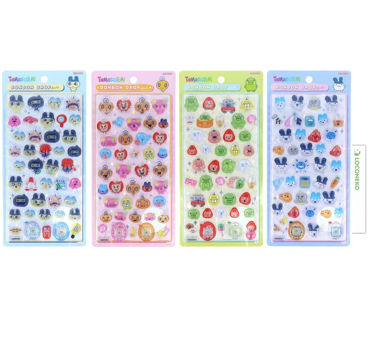 タマゴッチ ボンボンドロップ シール 4パックセット Amazon.co.jp: サンスター文具 ボンボンドロップシール たまごっち 4種