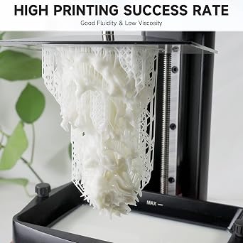 GratKit Standard 3D Printer Resin, Photopolymer 3D Resin, 1KG, White