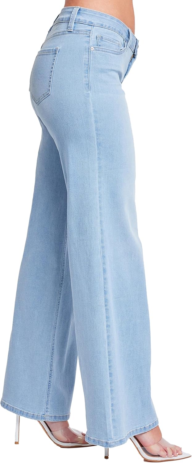 YMI Womens YMI Jeans Women's Essential Low Rise Wide Leg Jeans - Image 2
