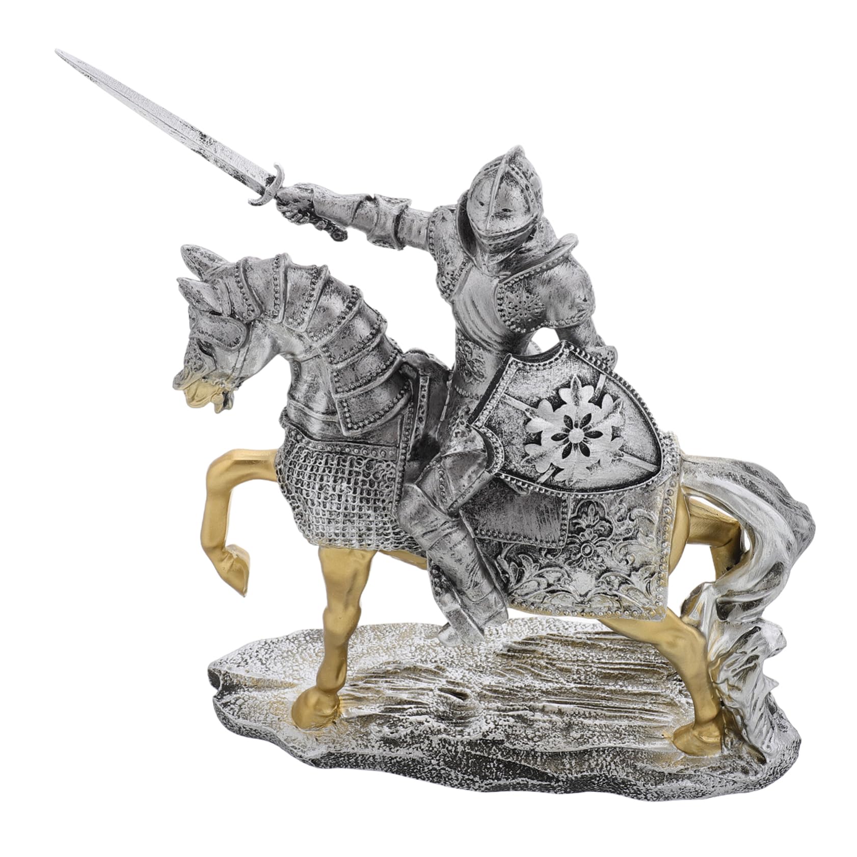 Figurine de Garde Rétro en Résine, Décoration de Bureau Médiévale
