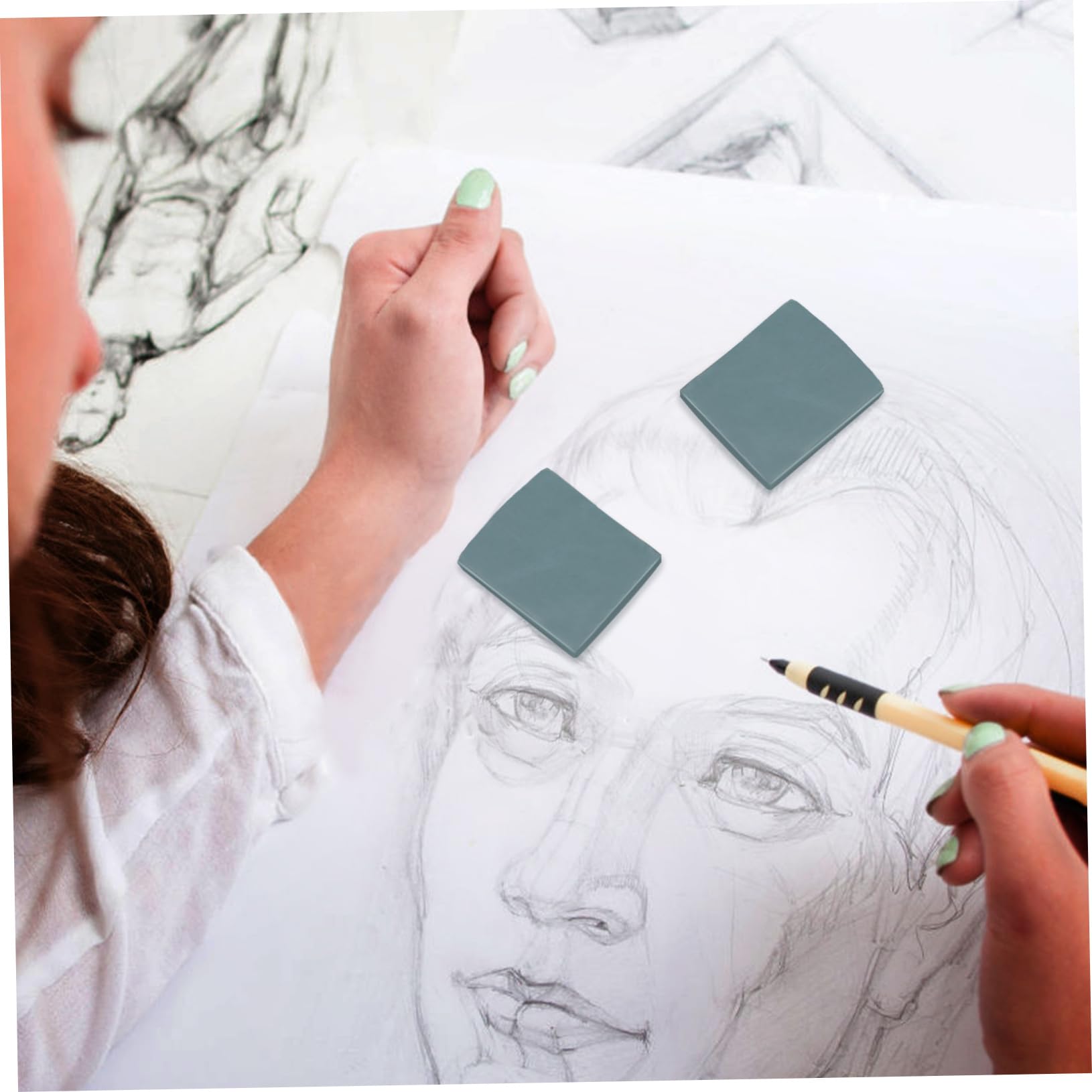Operitacx 60pièces Gommes Malaxées Souples Pour Artistes Gomme De Dessin Précise Pour Croquis Et Outil De Fourniture Scolaire