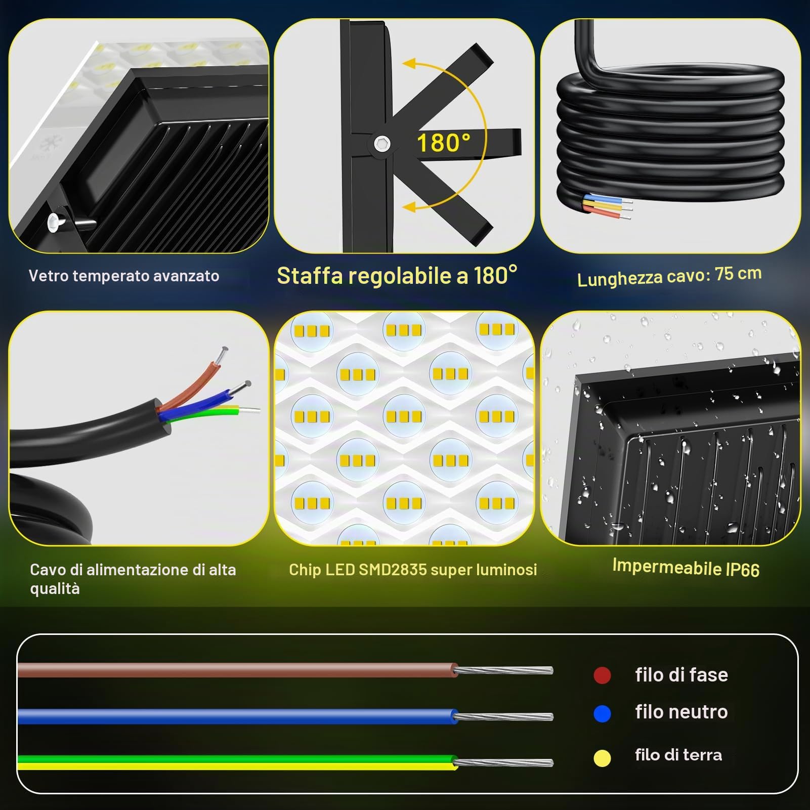 Viugreum 200W Faretto LED da Esterno con Sensore di Movimento, 20000LM 6500K Bianco Freddo Faretto LED da Esterno con Telecomando, IP66 Impermeabile Faro LED Esterno per Giardino Garage Garage