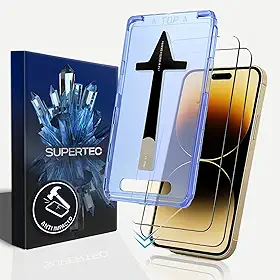Película INSTALA FÁCIL para iPhone Anti impacto ULTRA RESISTENTE com case de alinhamento Não trinca e não estilhaça oleofóbica anti digital SafeCare Ultra HD (iPhone 15)